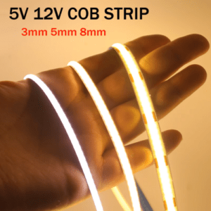 5M COB LED Streifen 480LED/M Lichtband Stripe Lichterkette Selbstklebend 12V 24V