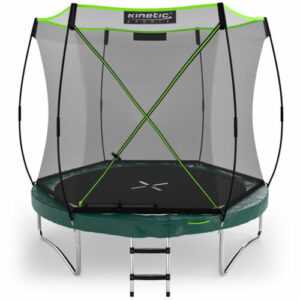 KINETIC SPORTS Premium Trampolin 244 cm 'Bungee Safety Elite' Kindertrampolin