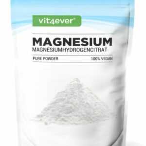 MAGNESIUM PURE 600g Magnesium Citrat Pulver ohne Zusatzstoffe