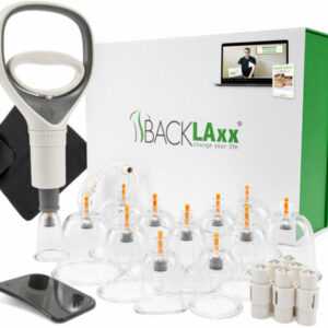 BACKLAxx® Schröpfen mit Schöpfgläser mit Pumpe Schröpfen Set Schröpfset Cupping