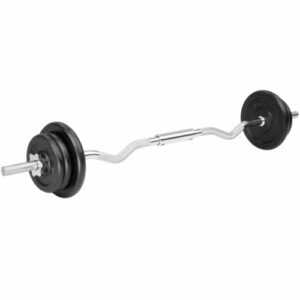 Curlstange Set SZ Hantelstange Langhantel 120cm Gewicht 4 x 2,5 kg & 2 x 5 kg