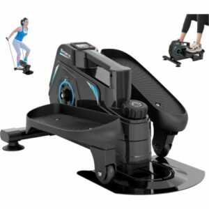 THERUN Mini Crosstrainer, Untertisch Ellipsentrainer, Ellipsen-Beintrainer