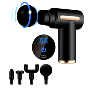 WOW! Mini Massage Gun Deep TissueMuscle Handheld Percussion Massager Black..!!