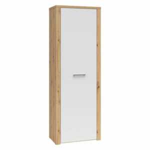 Garderobenschrank - Artisan Eiche - weiß - 70 cm breit Kleiderschrank Schrank