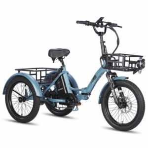 FAFREES 500W E-Bike 3 Rad Klapprad E Dreirad 18,2Ah 48V E Lastenfahrrad 20 Zoll