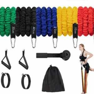 Resistance Bands Widerstandsband Set /Vielseitige Trainingsbänder für Heim...