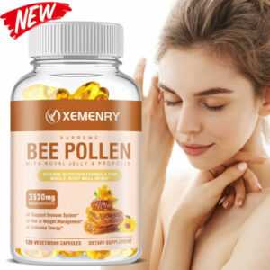 120pcs Bienenpollen – Hautgesundheit, Antioxidans – Gelée Royale, Propolis