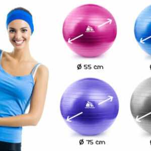 Gymnastikball Fitnessball Sitzball inkl. Pumpe 55-85cm Sportball Fitness Ball