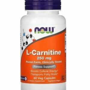 Now Foods L-Carnitin, 250 mg, 60 pflanzliche Kapseln