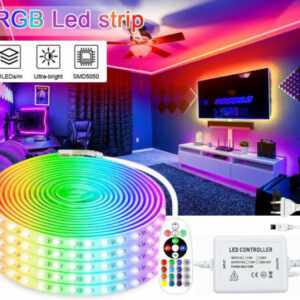 5050 LED RGB Streifen Stripe 230V 220V Wasserdicht Band Leiste Lichtband 1-25m