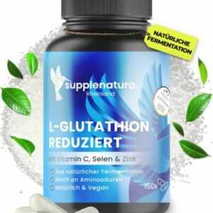 L-Glutathion 1000mg | BIG PACK 150 Kapseln | +Vitamin C Zink Selen 🌟 99,4% Rein