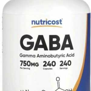 Nutricost Gaba750mg 240 Kapseln