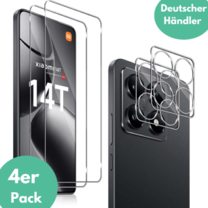 2X Schutzglas für Xiaomi 14T Display Kamera Panzerfolie Hartglas Full Screen 9H✅