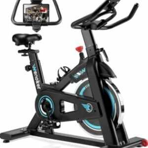 physionics Fitnessbike mit LCD Display - Schwarz/Grau