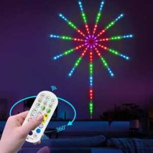 Feuerwerk Effekt LED Lichter WiFi Bluetooth Smart Fireworks Light Soundsensor