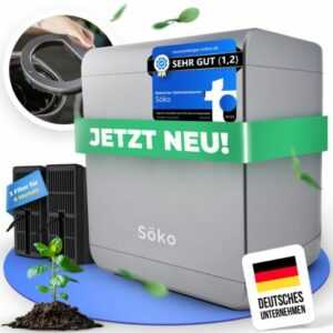 Elektrischer Komposter Söko mit 2X Aktivkohle-Filter – für Küche & Garten