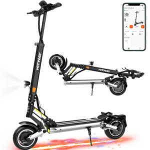 ✅ Hitway H6 E-Scooter 500W 48V 15.6Ah | 70KM Reichweite | 10'' Luftreifen | Falt