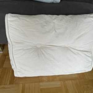 60x45cm Cord Keilkissen für Bett und Sofa in Beige, Rückenkissen