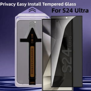 Privacy Schutzglas mit Anbringhilfe Panzerfolie für Samsung Galaxy 24 Plus Ultra