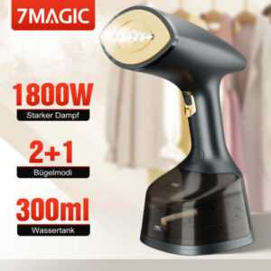 7MAGIC Dampfbügeleisen 2-in-1 Bügeleisen Keramik Dampf 1800W Reisebügeleisen DHL