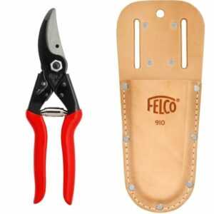 FELCO 5 Gartenschere 25mm + 910 Etui Echtleder Gür NEU