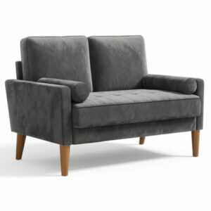 121m 2-Sitzer Sofa Couch Loveseat Holzbeine Sofa Couch Wohnzimmer Armrest Lounge