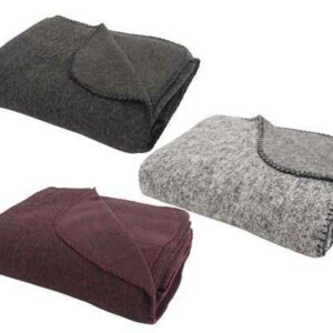 Wohndecke Fleece + Strick 150 x 200 cm weich und warm Decke Fleece