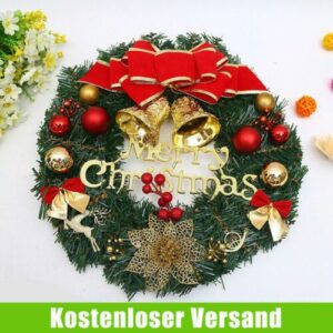 32CM WEIHNACHTSKRANZ TÜRKRANZ WEIHNACHTEN KRANZ WEIHNACHTSDEKO WEIHNACHTS KRANZ