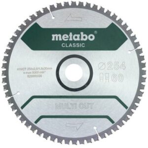 Metabo Kreissägeblatt Multi Material 254x30mm 60Z / TZ 5°neg Kapp- Gehrungssägen