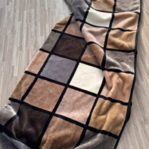 Gözze Decke Cashmere Feeling 150x200 - Farbe taupe/creme/schoko -