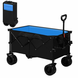 Bollerwagen faltbar Transportwagen Handwagen Gartenwagen Leiterwagen Blau