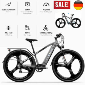 E-Bike 500W 29Zoll Elektrofahrrad HintererMotor 48V 14Ah City E-Mountainbike MTB