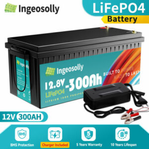 300Ah 12V Lithium Batterie LiFePO4 Akku BMS Solarbatterie Solaranlage Boot 2560W