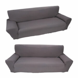 Schutzhülle Sofa Stretch-einfarbig All Inclusive Drei-sitzer (grau)