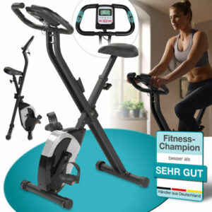 Heimtrainer X-Bike aktiv Pro: Indoor Bike, Hometrainer Fahrrad klappbar Fitness