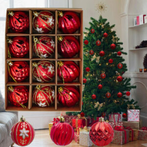 12er Set Weihnachtskugeln Christbaumkugeln Weihnachtsbaumkugeln Weihnachtsdeko