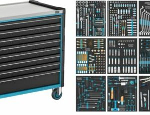 HAZET Werkstattwagen Assistent ∙ mit Sortiment 179NXXL-8D/619 ∙ Schubladen, f...