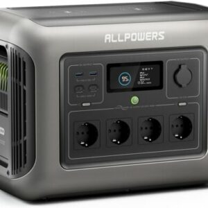 ALLPOWERS 1500W Tragbare Powerstation, 1152Wh LiFePO4 Batterie für camping