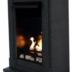 Ethanolkamin Gelkamin Fireplace Cheminee Caminetti Madrid Premium Granit dunkel