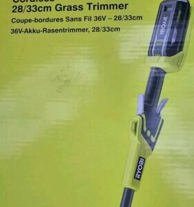 RYOBI Akku-Rasentrimmer RY36LT33A-120 36V 2Ah, Kantenschneider, Trimmer 28-33cm