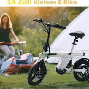 e bike dame  herren  klapprad 14 Zoll  Unisex 250w  Motor 25 Km/h 36v 7,5 Aku