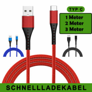 Schnell Ladekabel Datenkabel USB Kabel für Samsung S24 A55 A15 A35 S23 S22 Ultra