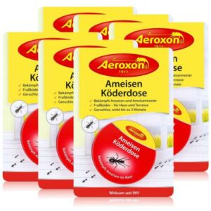 Aeroxon Ameisen Köderdose - Fraßköder für Haus und Terrasse (6er Pack)