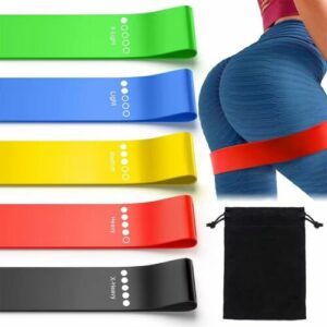 5er Set Fitnessbänder Widerstandsbänder Gymnastikband Sport Resistance Bands Set