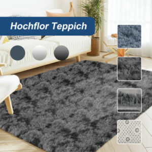 LOEFME Neu Flauschige Teppiche Hochflor Shaggy Teppich Langflor Wohnzimmer 2025