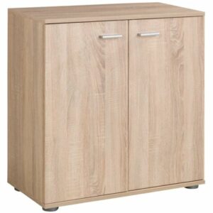 Kommode Sideboard Highboard Schrank Anrichte Wohnzimmer mit 2 Türen Eiche Sonoma