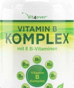 Vitamin B Complex 365 Tablets (vegan) B1 B2 B3 B5 B12 + Biotin + Folic Acid