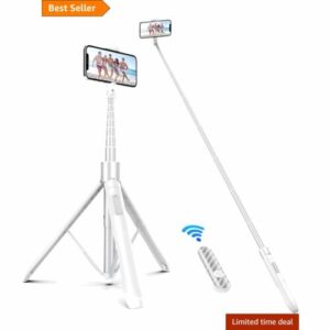 ATUMTEK 150cm Selfie-Stick mit 360° Drehung für iPhone/Android – Hochwertig