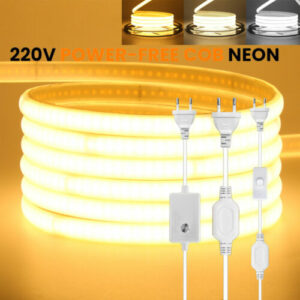 230 Neon COB LED Stripe Streifen Lichterkette Wasserdicht Dimmbar Leiste Band