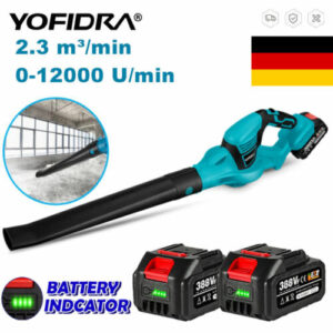 Akku Laubbläser LaubgebläseAkku Gebläse Gartenbläser 2 Batterie Für Makita Akku